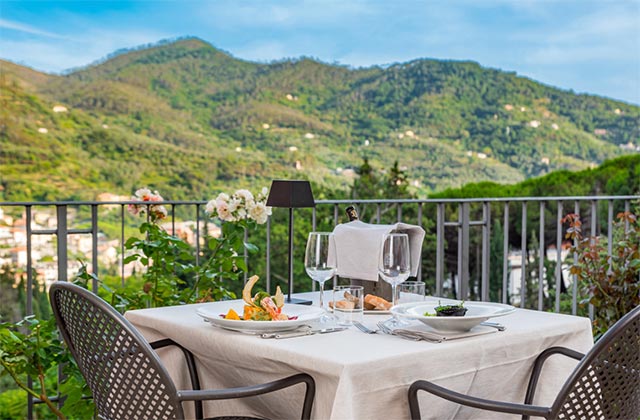 Un romantico tavolo al Park Hotel Argento